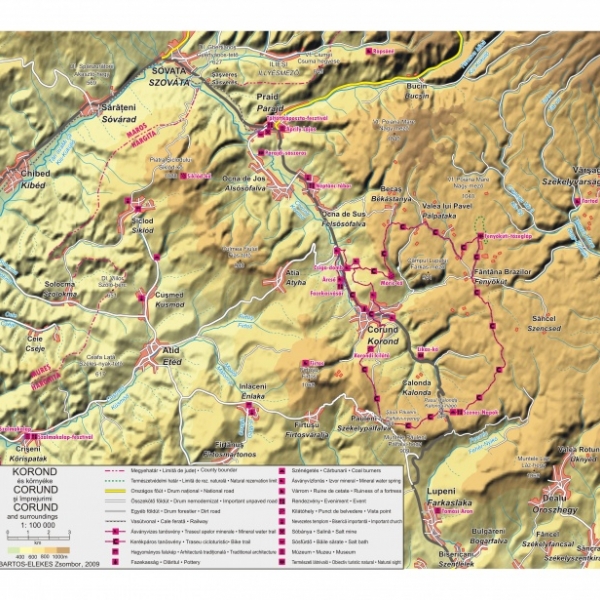 Harta drumetiilor din Regiunea Sarii